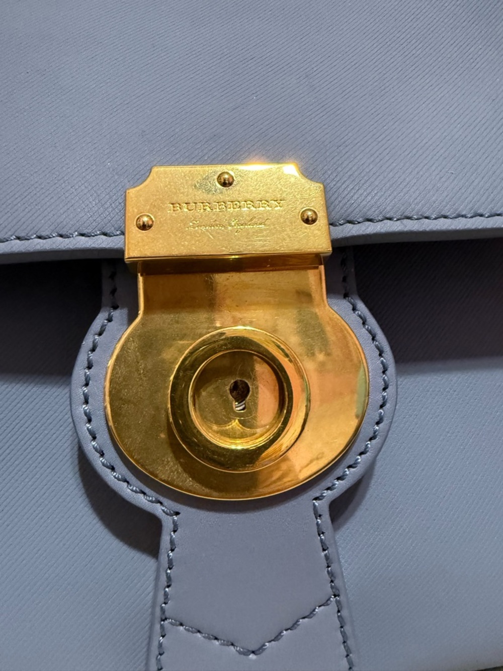Burberry Medium DK88 Top Handle Bag In Blue - Picture 3 of 16